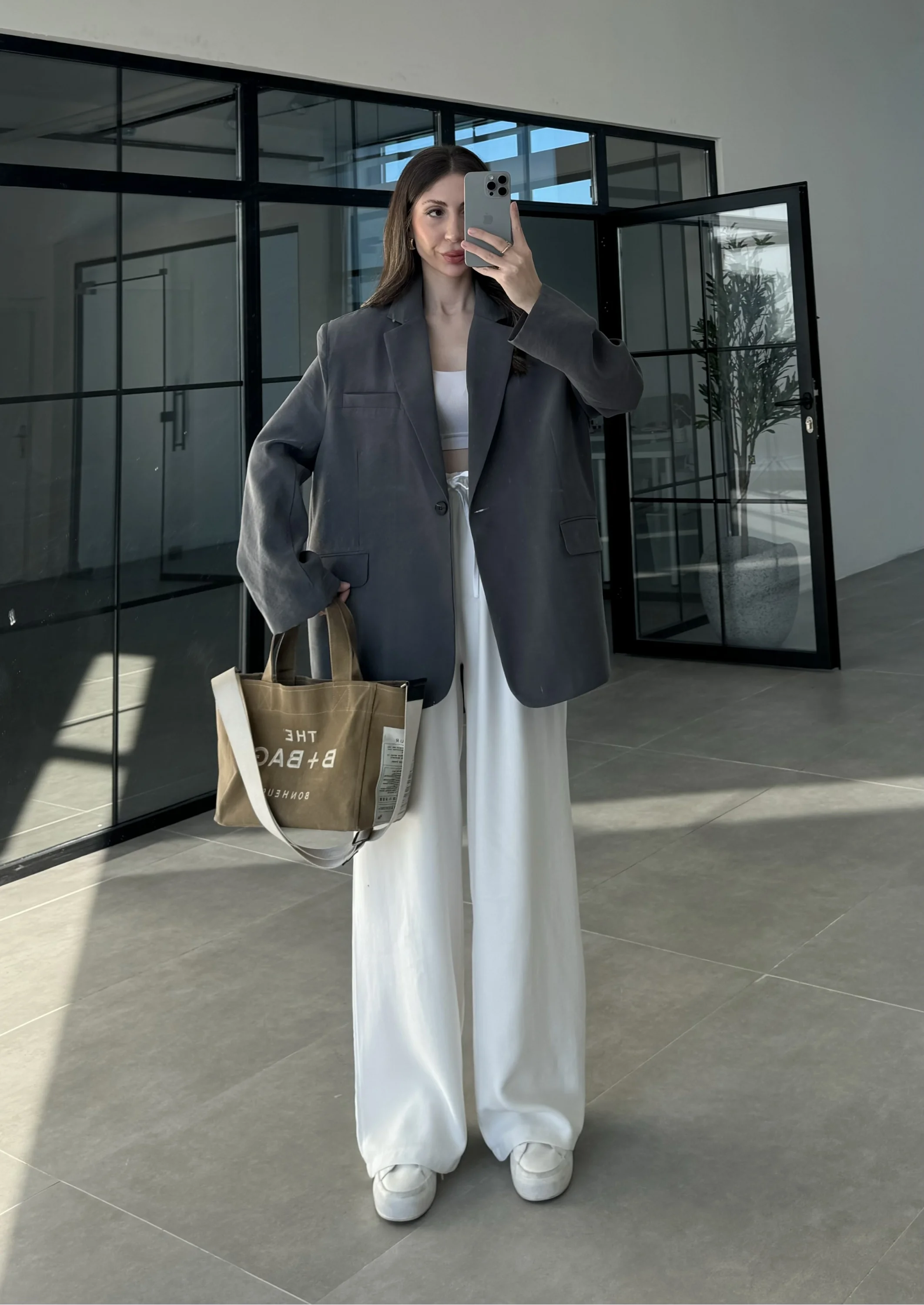 Perla Premium Tensel Antrasit Ceket