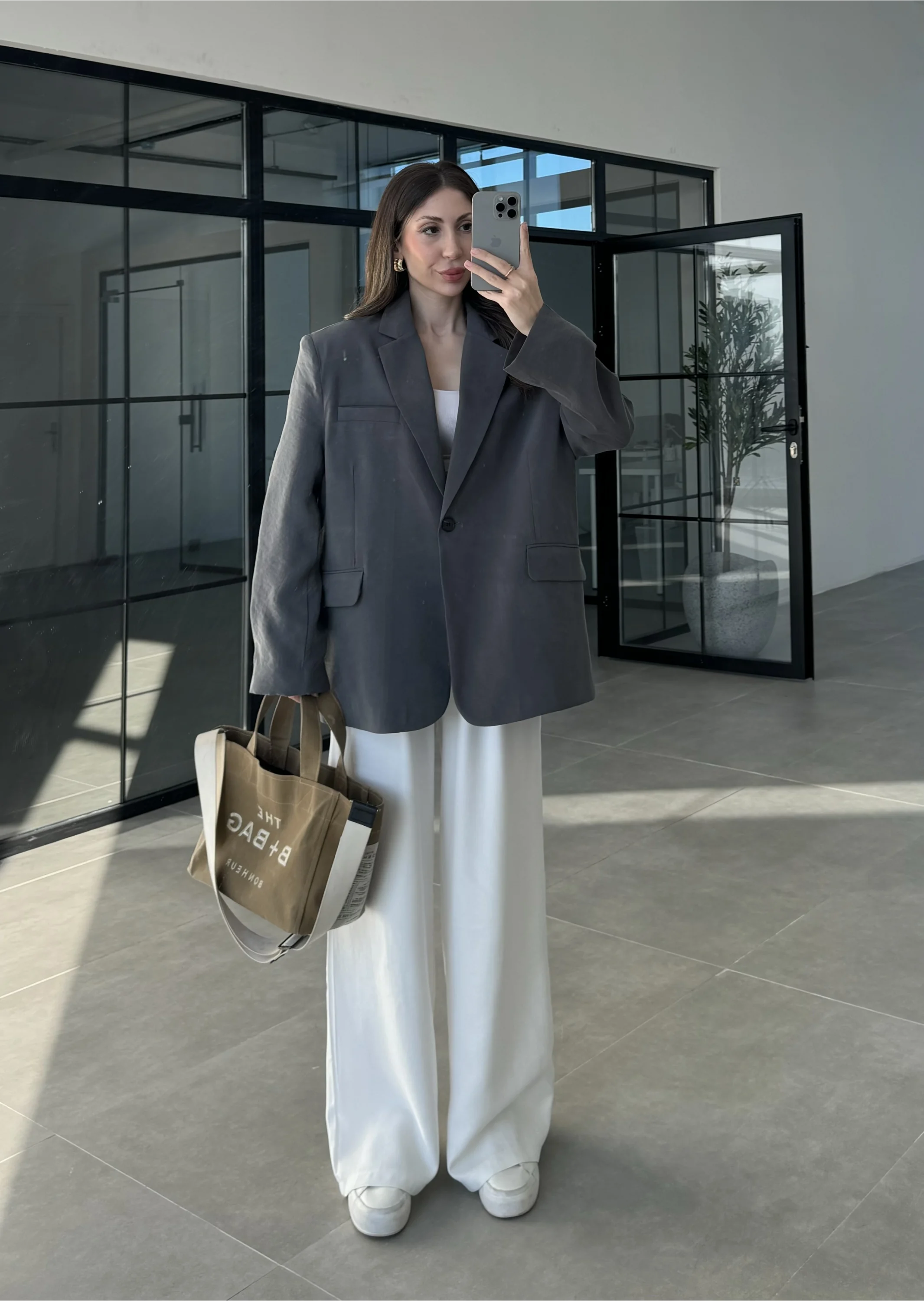 Perla Premium Tensel Antrasit Ceket