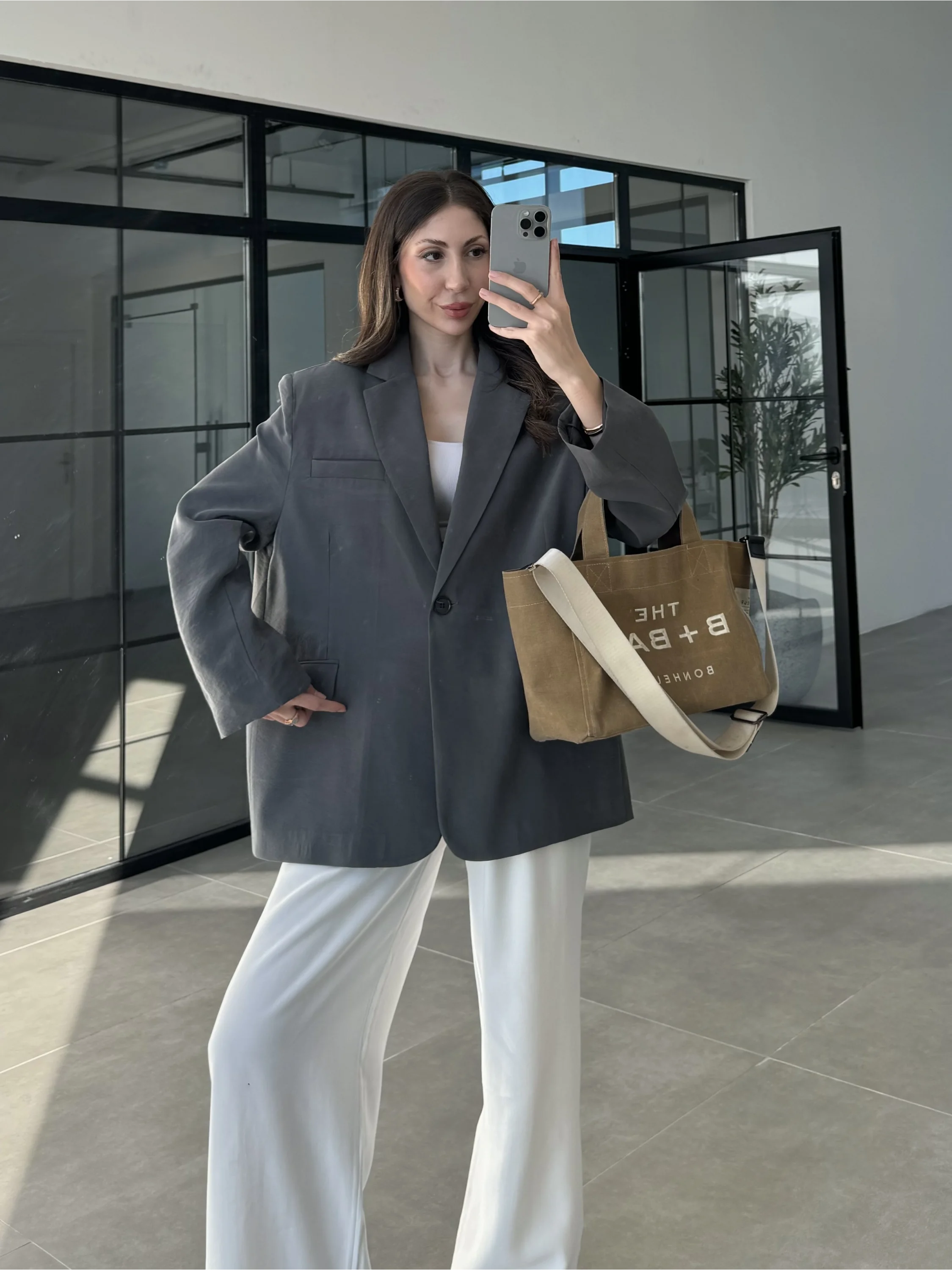 Perla Premium Tensel Antrasit Ceket
