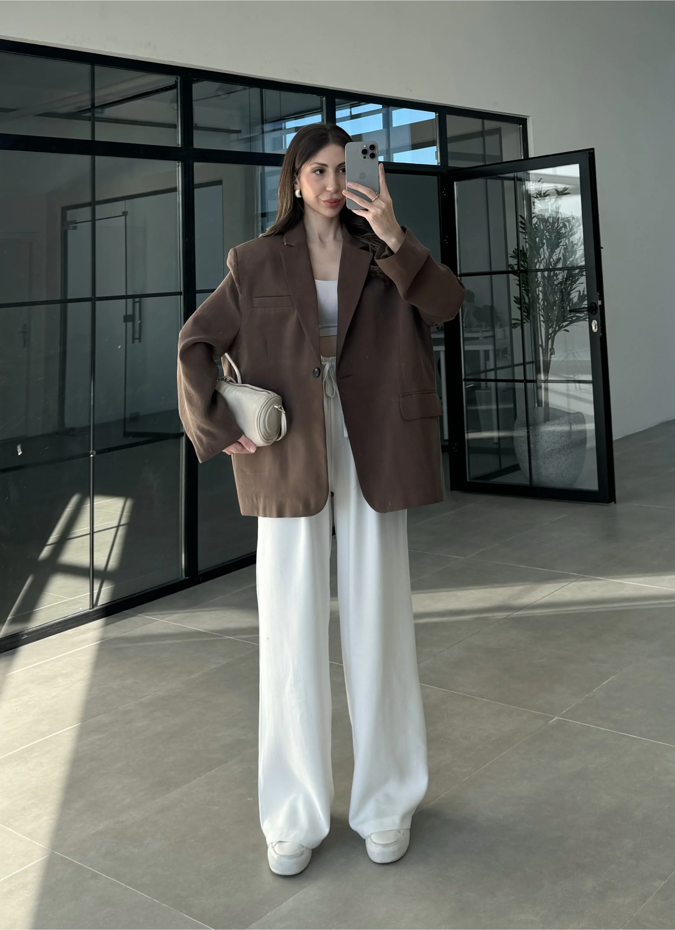 Perla Premium Tensel Kahve Ceket