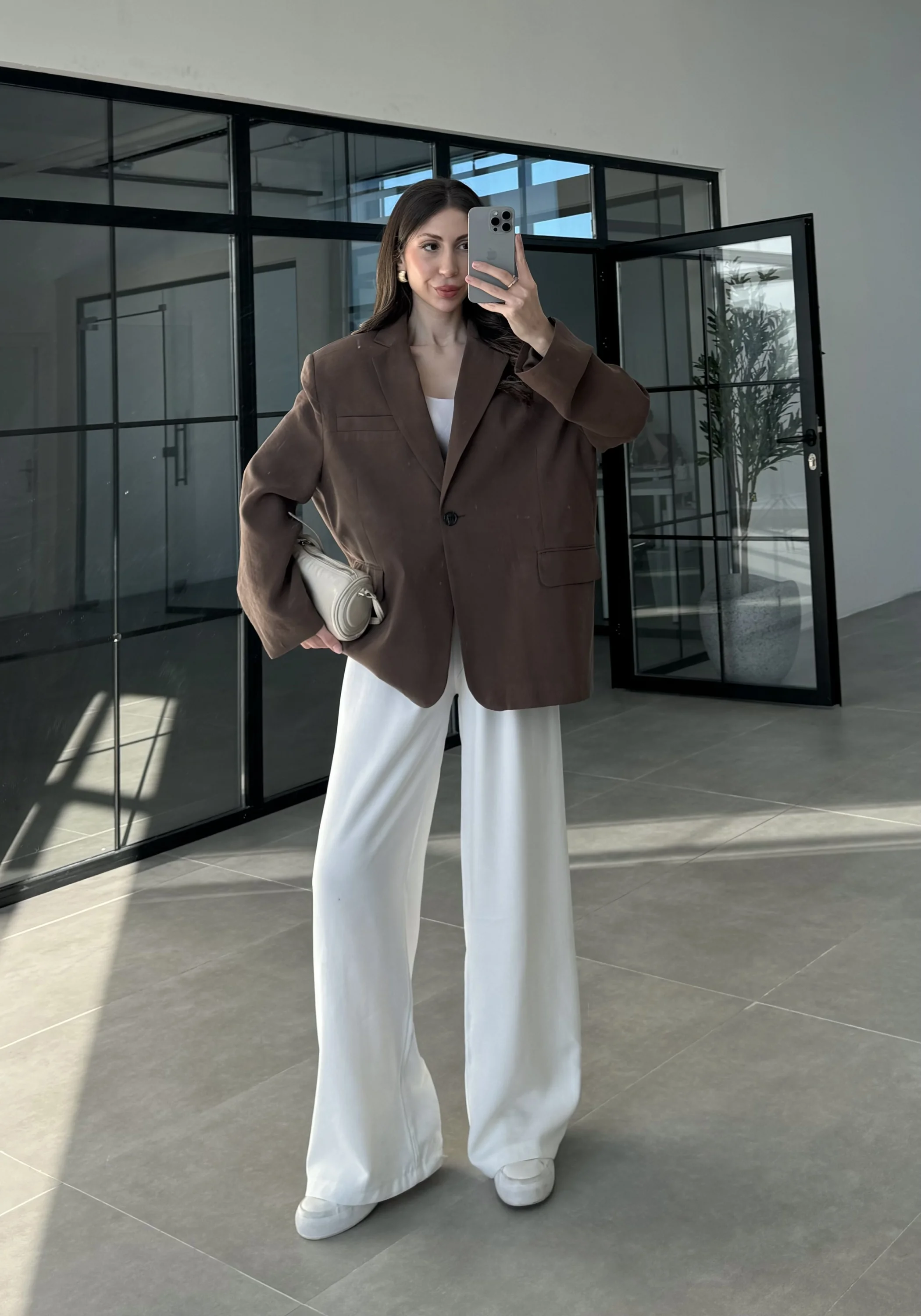 Perla Premium Tensel Kahve Ceket