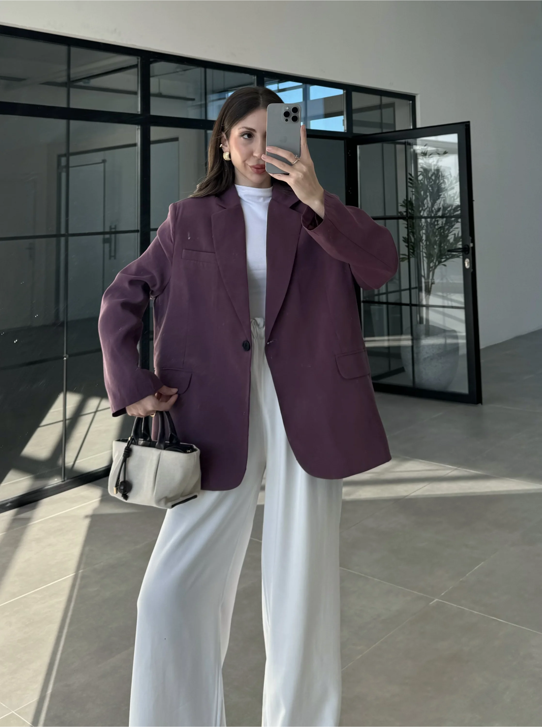 Perla Premium Tensel Vişne Ceket