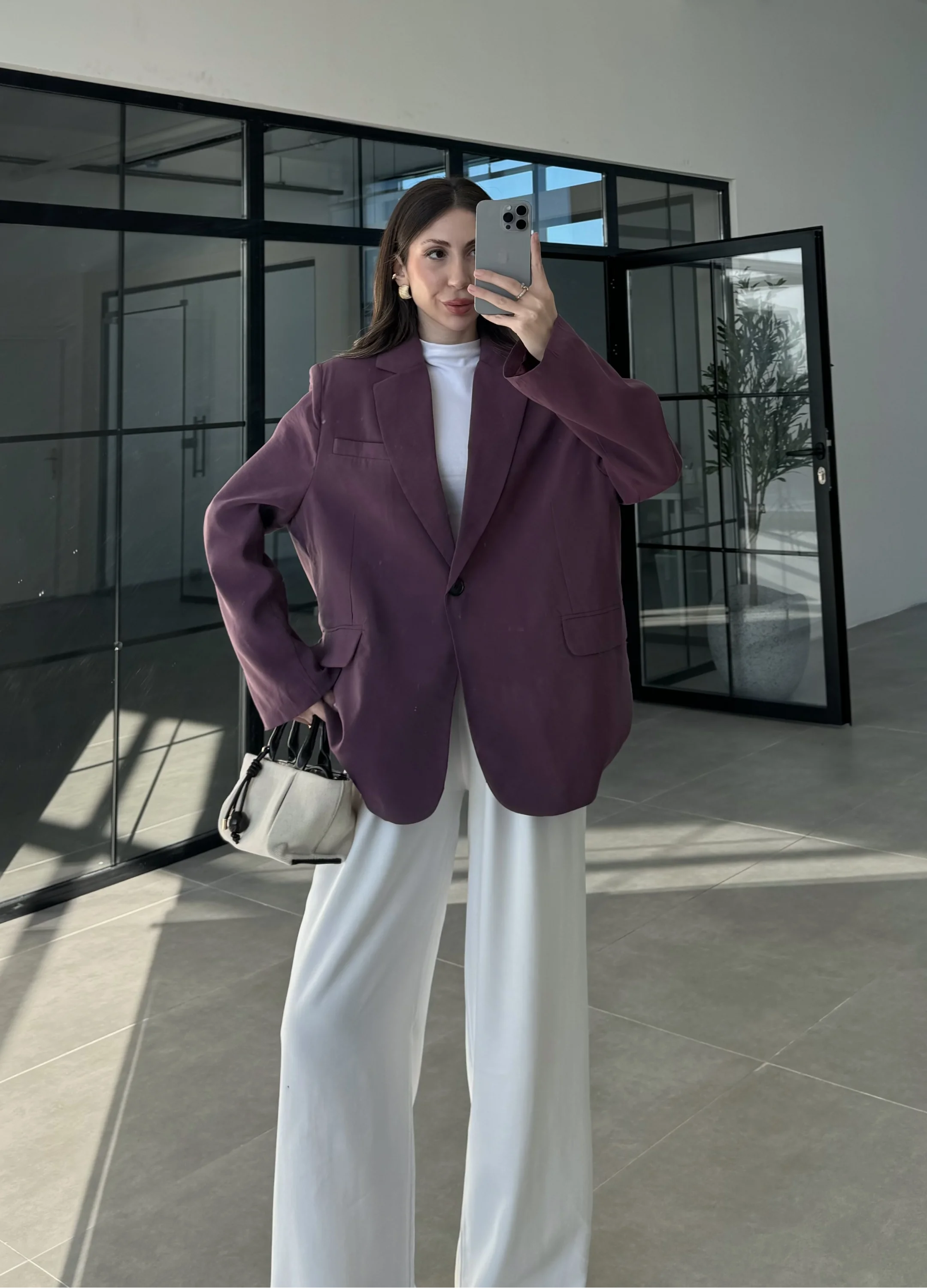Perla Premium Tensel Vişne Ceket
