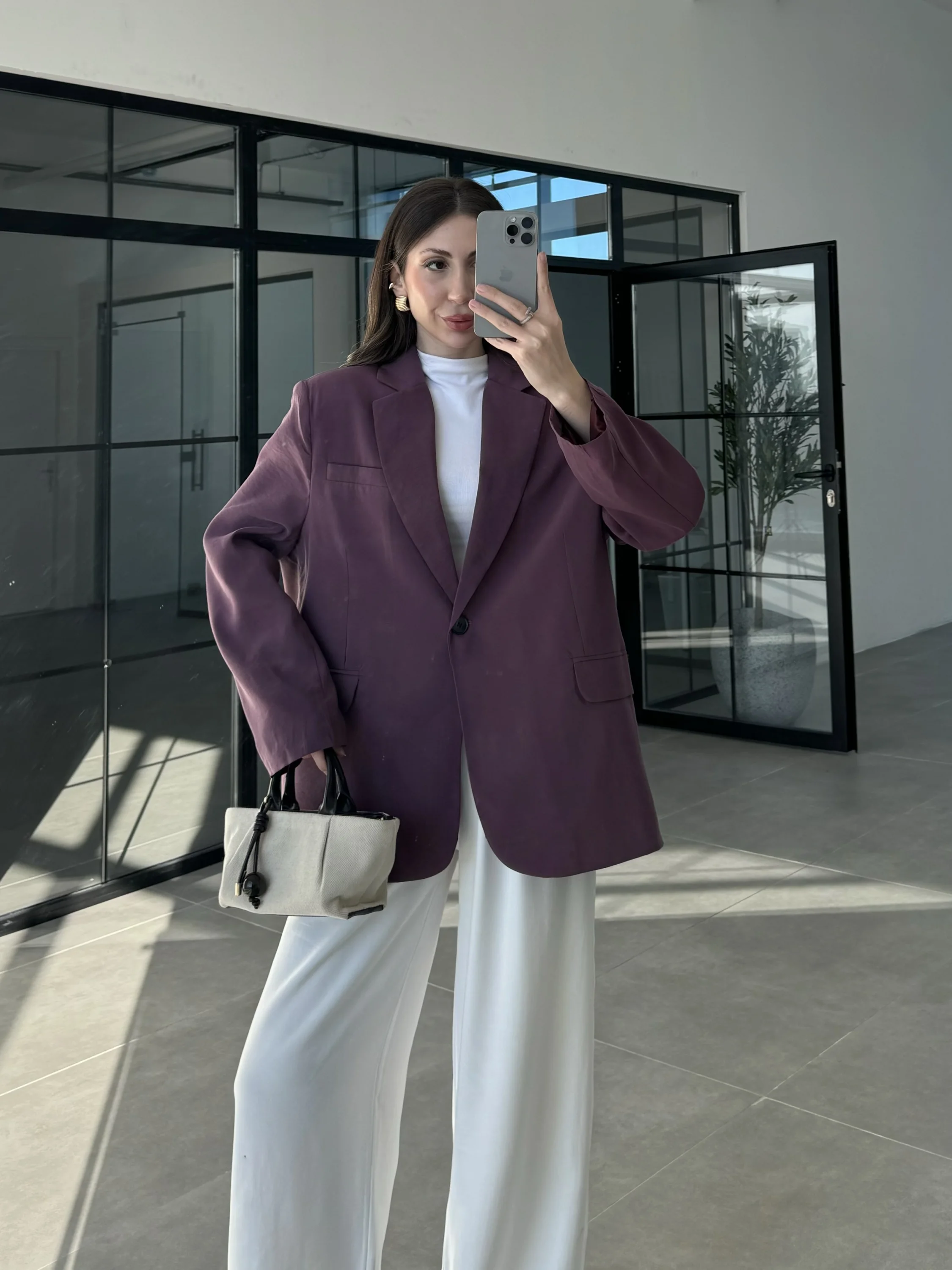 Perla Premium Tensel Vişne Ceket