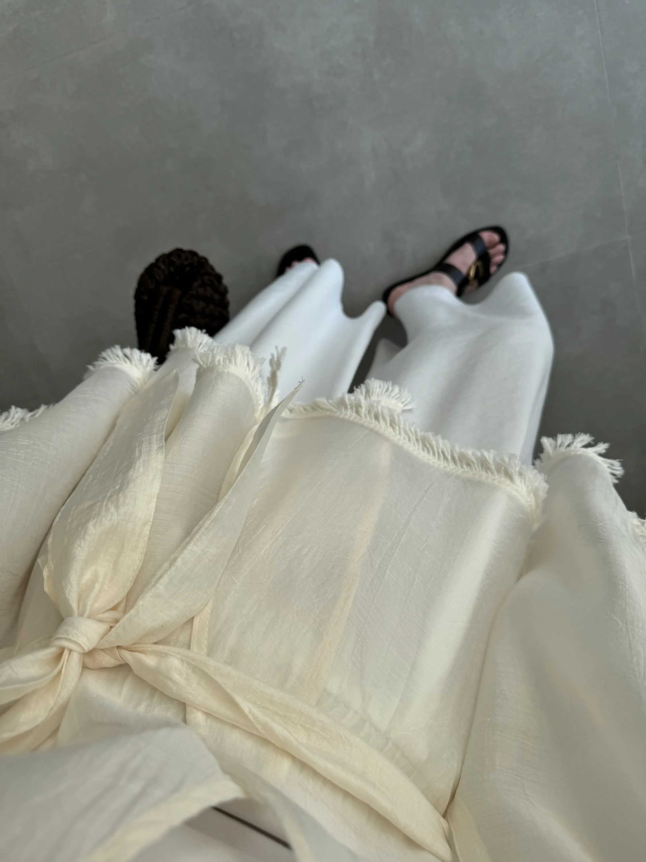 Püsküllü Kuşaklı Taş Kimono