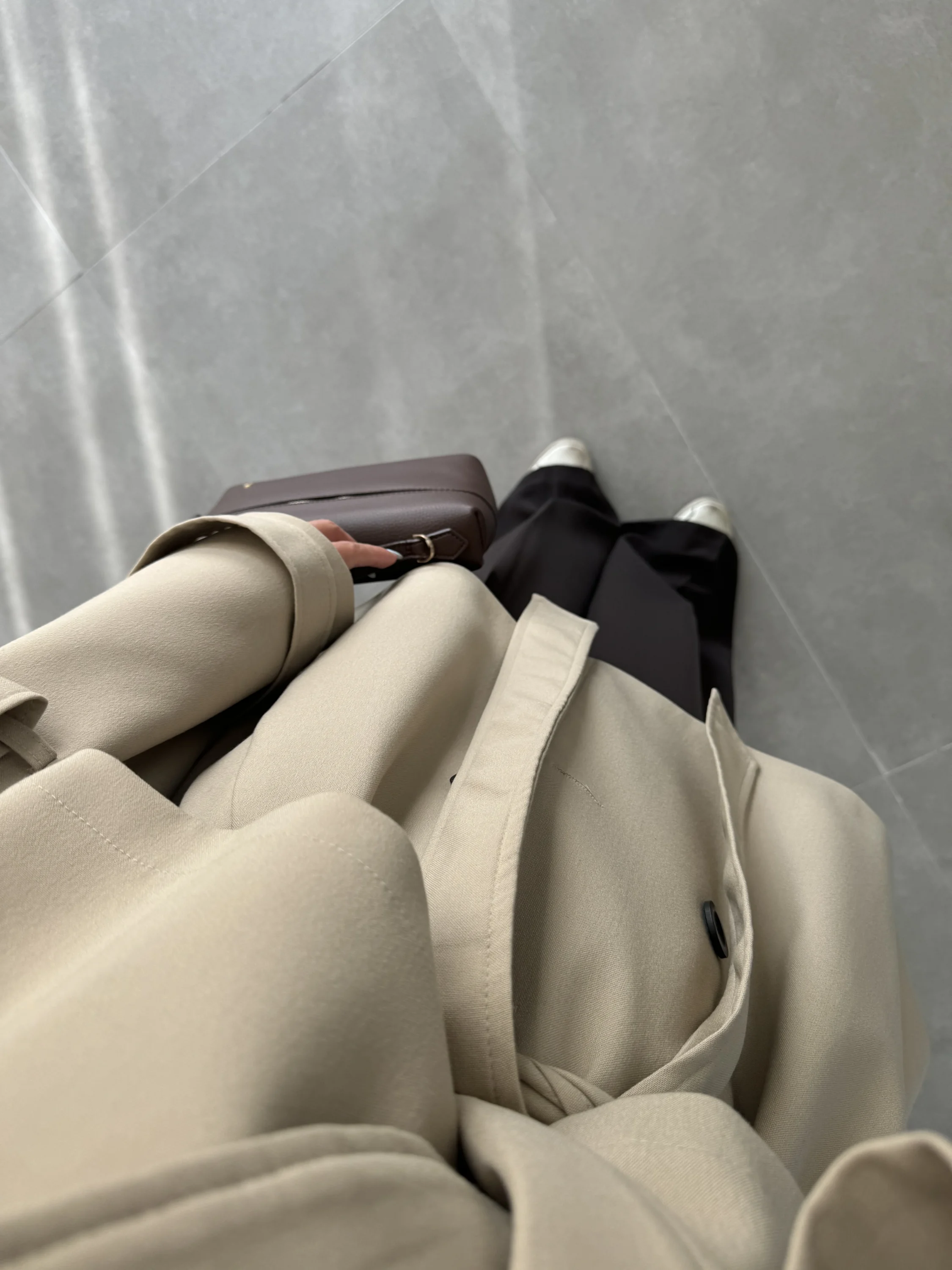 Rose Oversize Kuşaklı Camel Trençkot