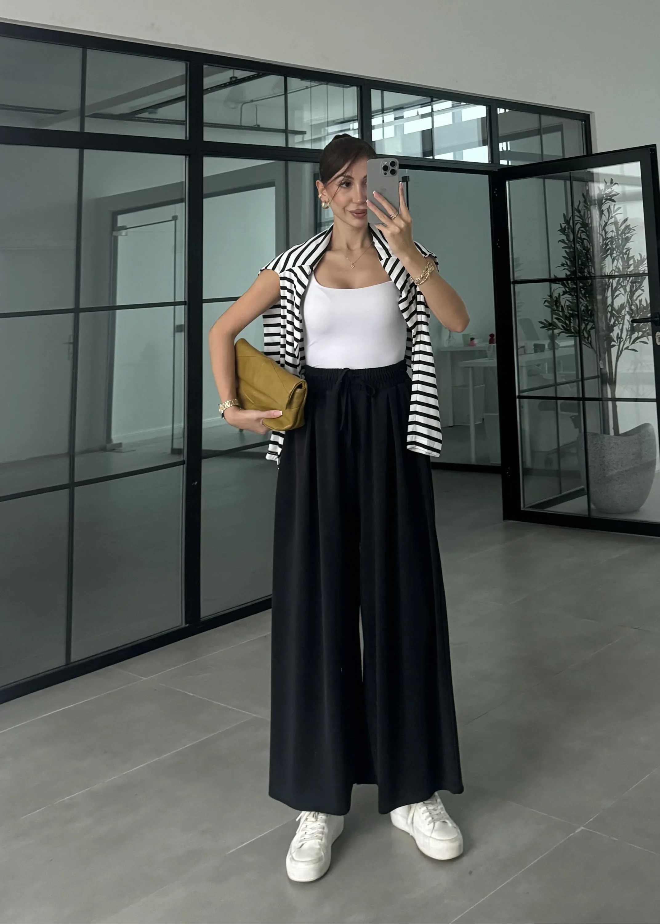 Rovel Modal Kumaş Basic Siyah Pantolon