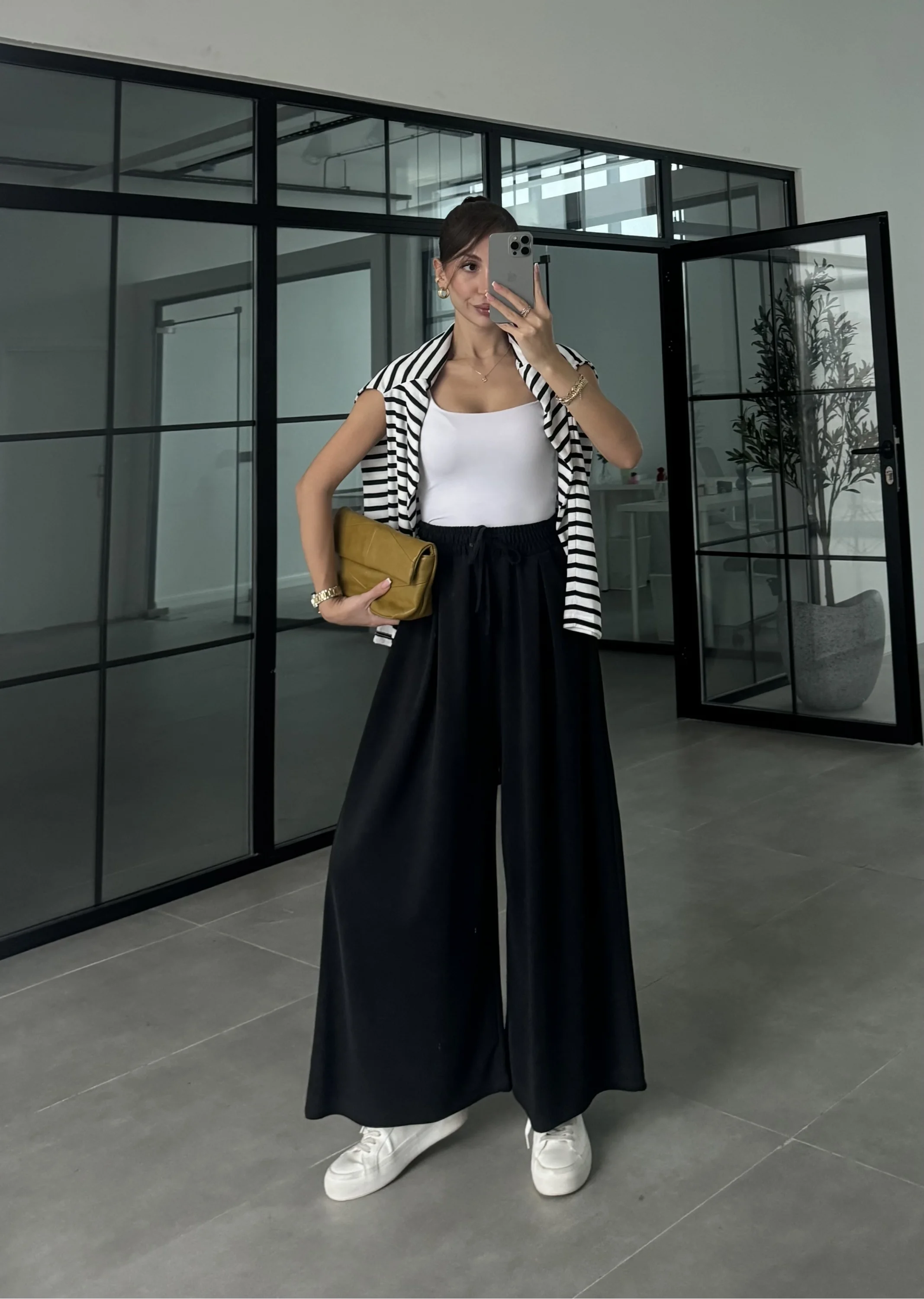 Rovel Modal Kumaş Basic Siyah Pantolon