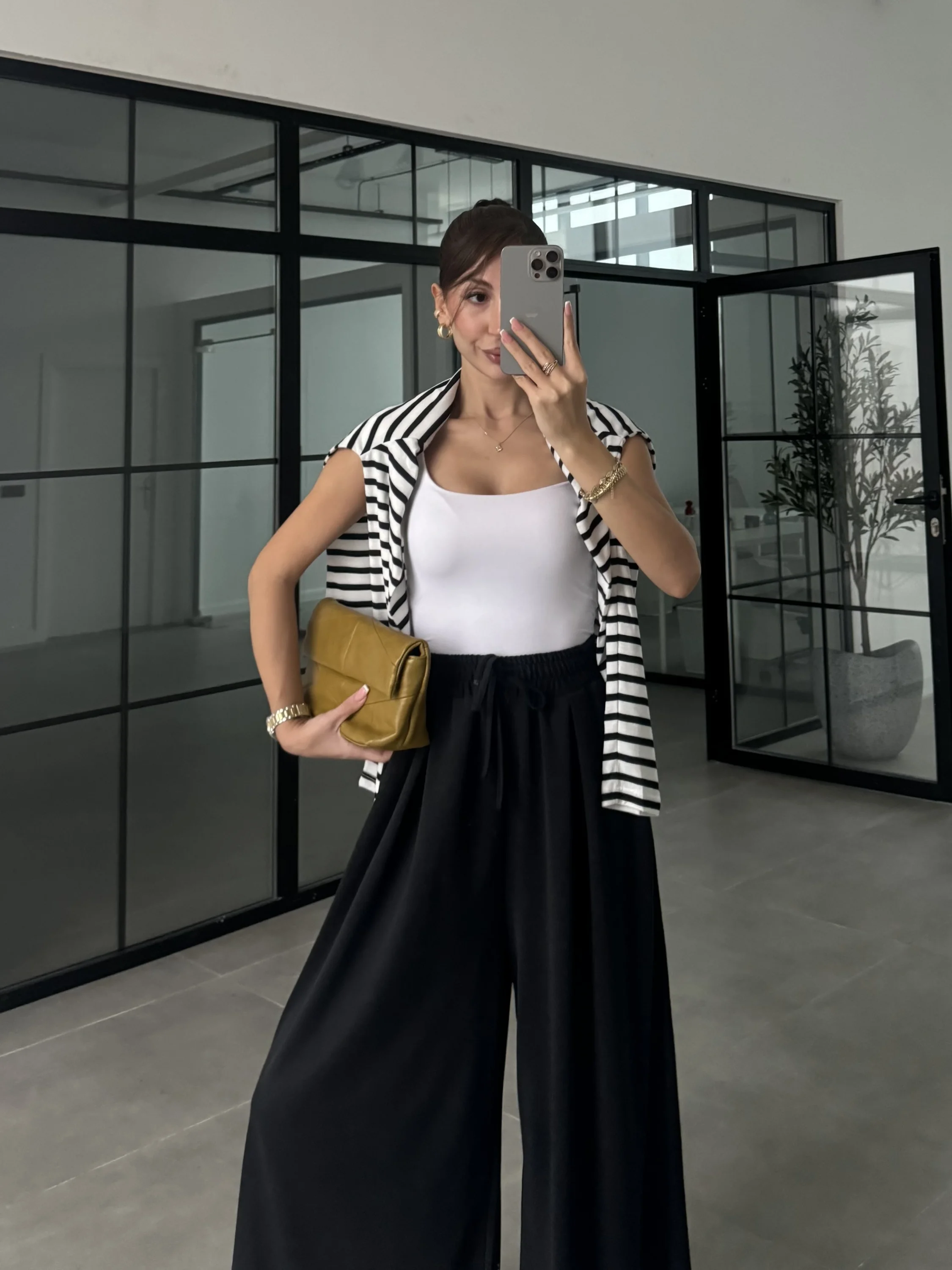 Rovel Modal Kumaş Basic Siyah Pantolon