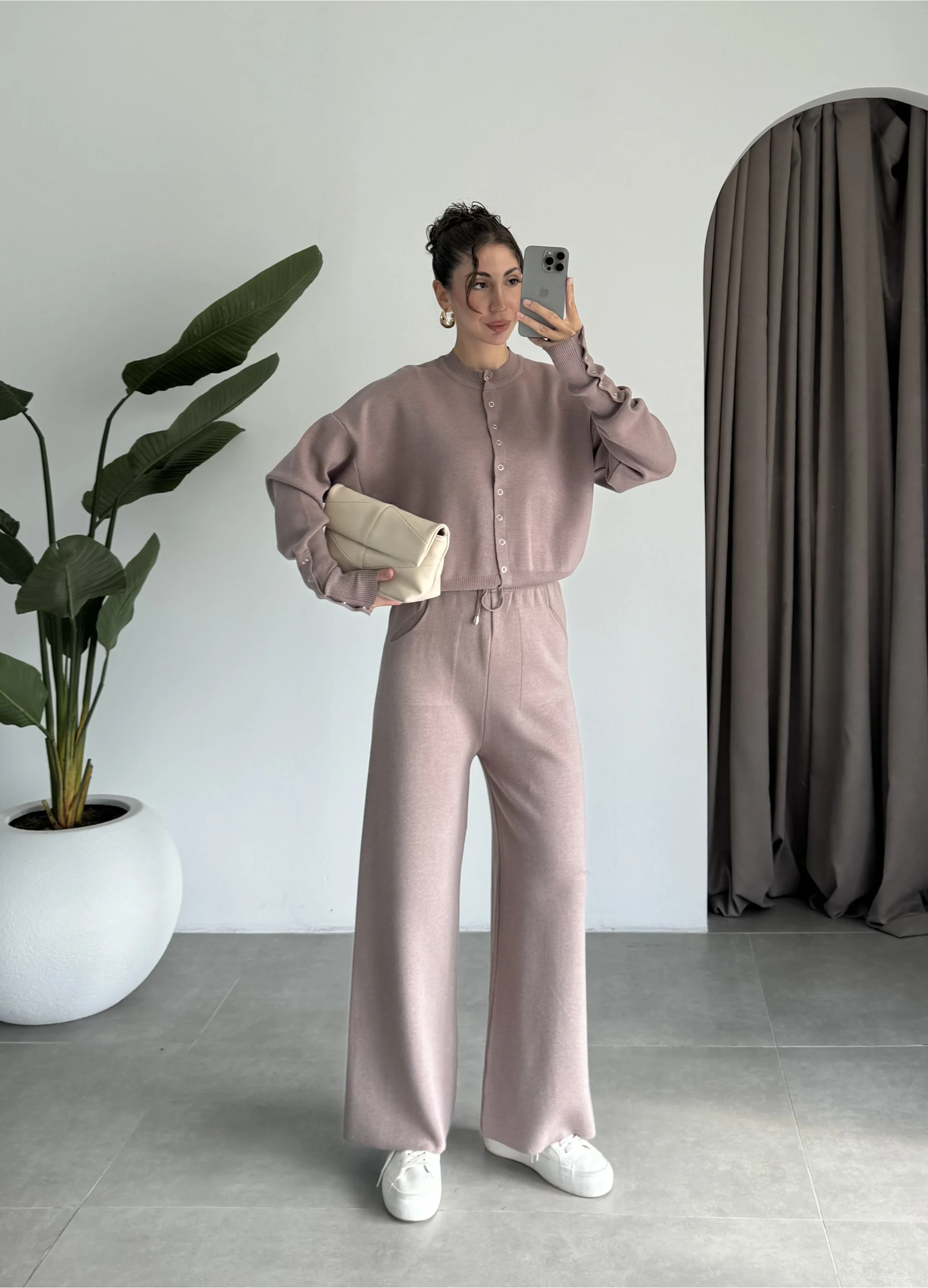 Sonya Çıtçıtlı Vizon Triko Takım