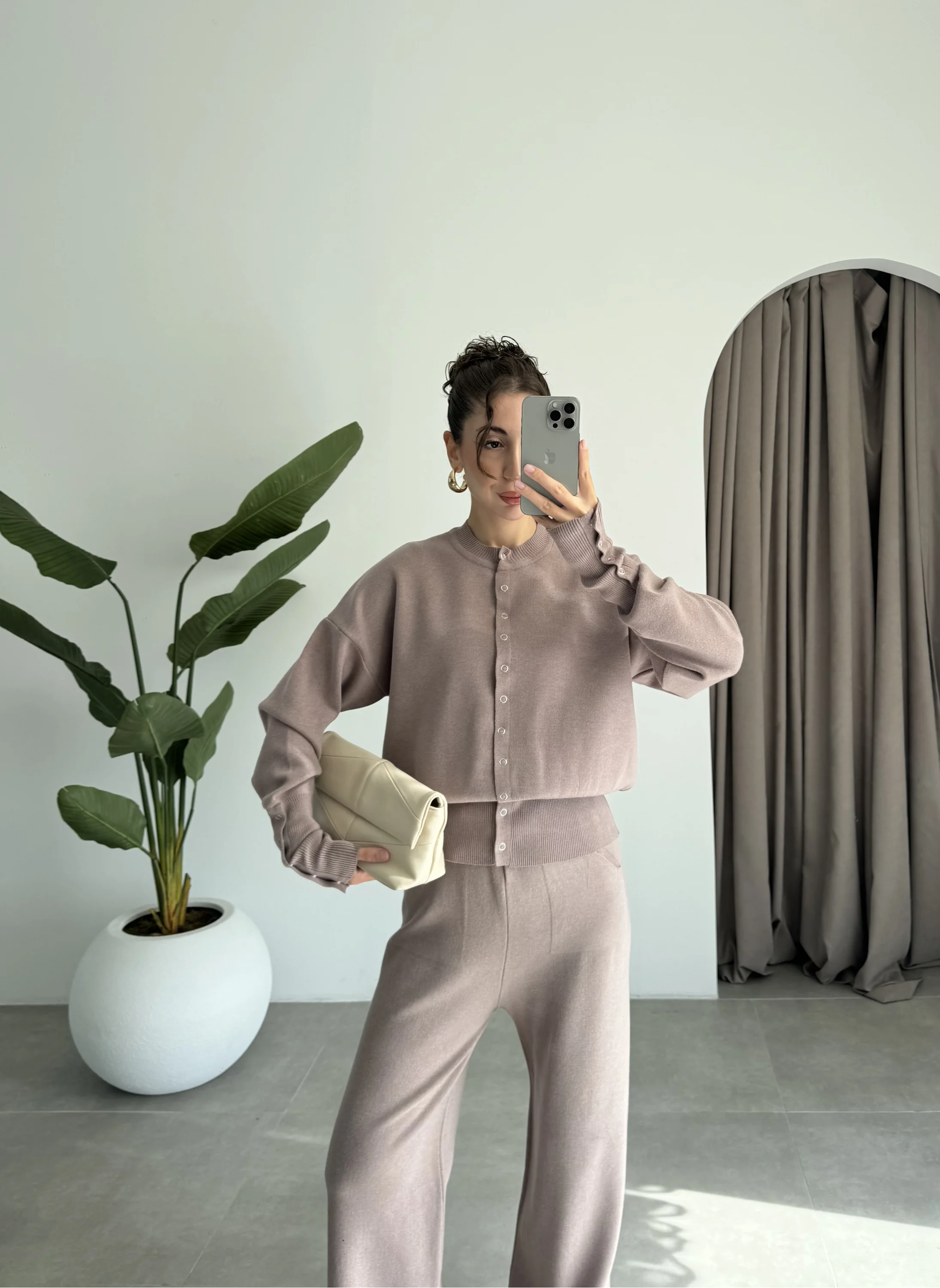 Sonya Çıtçıtlı Vizon Triko Takım