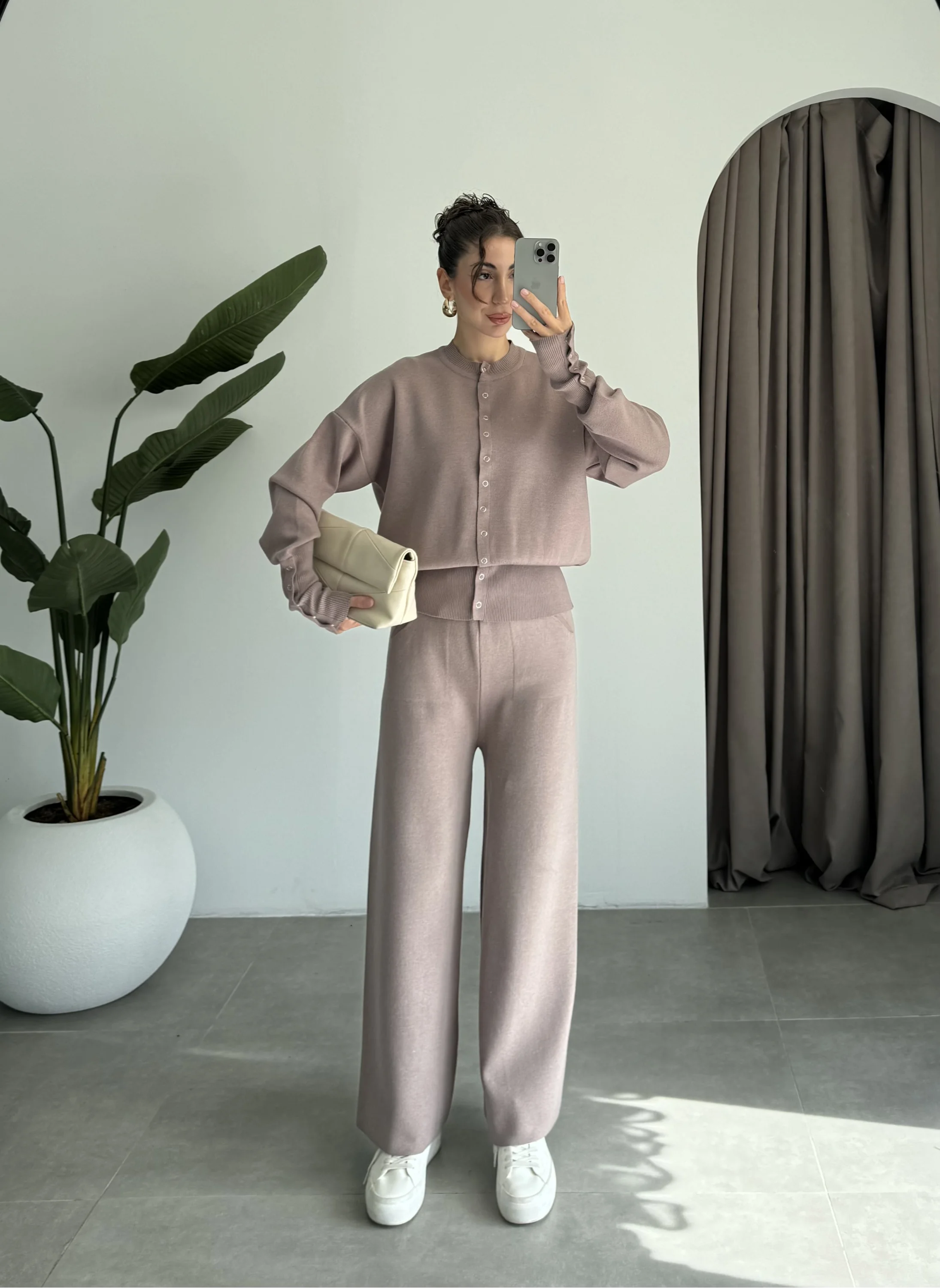 Sonya Çıtçıtlı Vizon Triko Takım