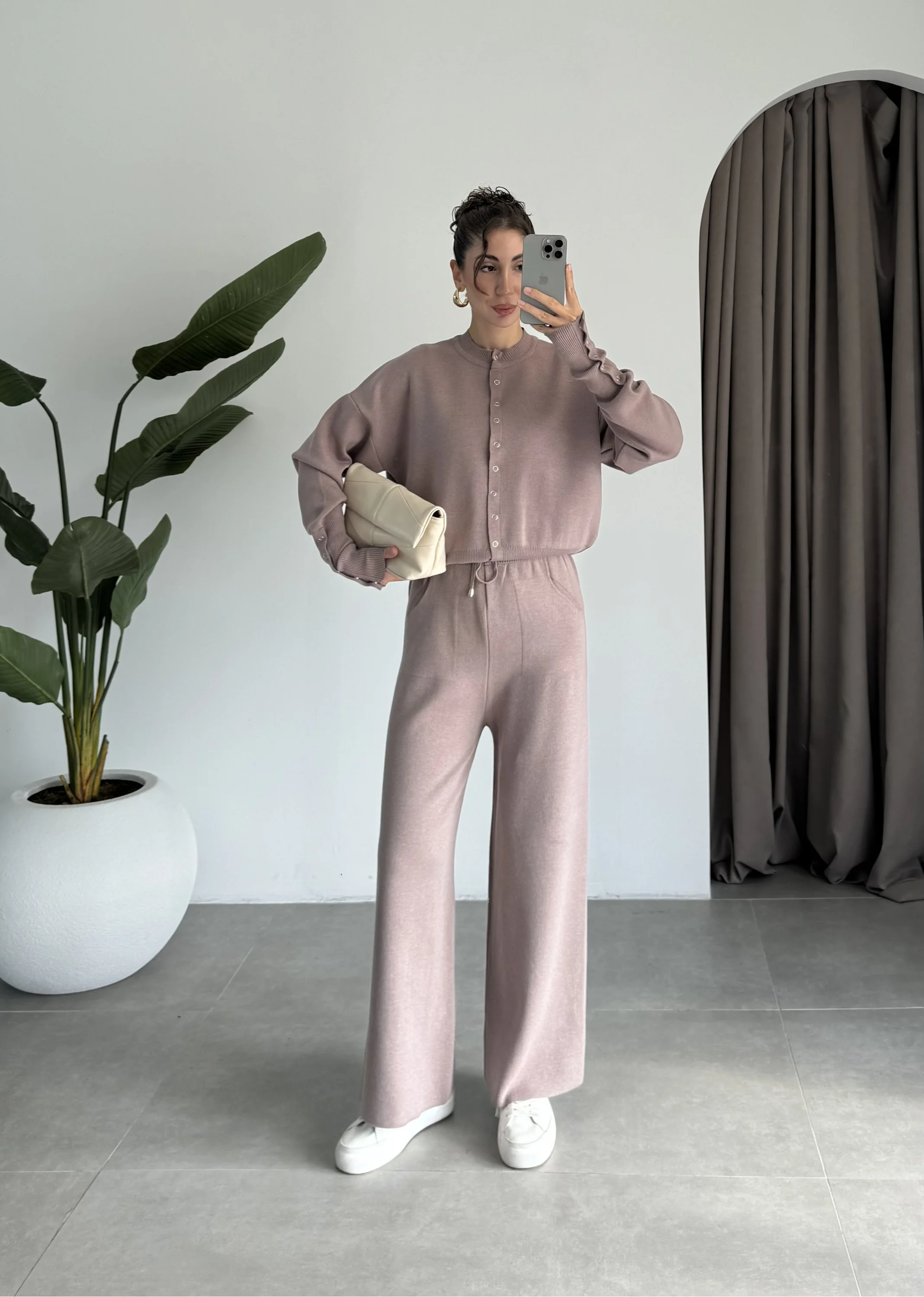 Sonya Çıtçıtlı Vizon Triko Takım