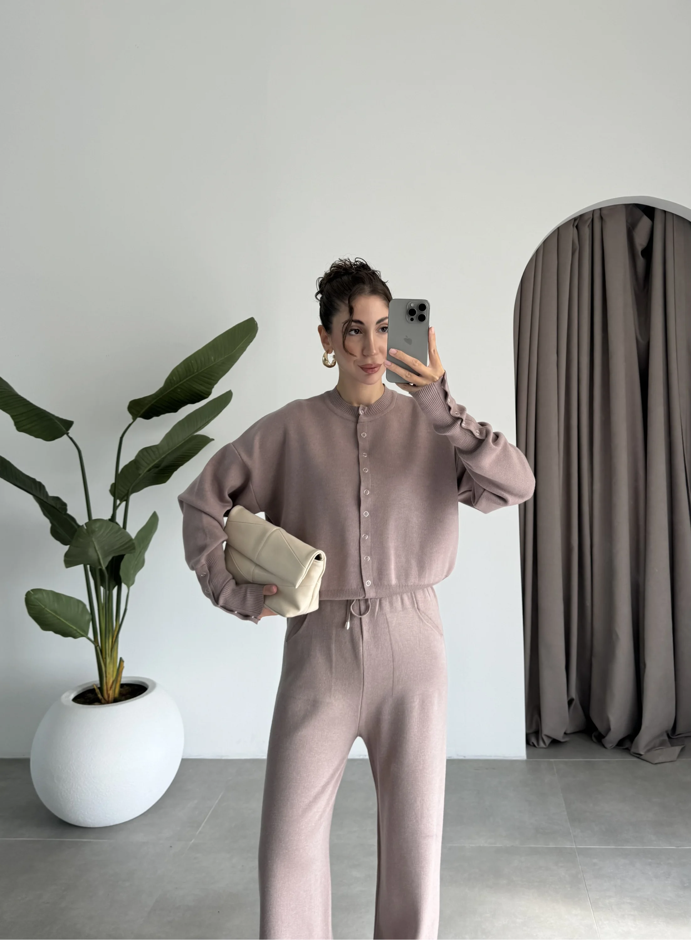Sonya Çıtçıtlı Vizon Triko Takım