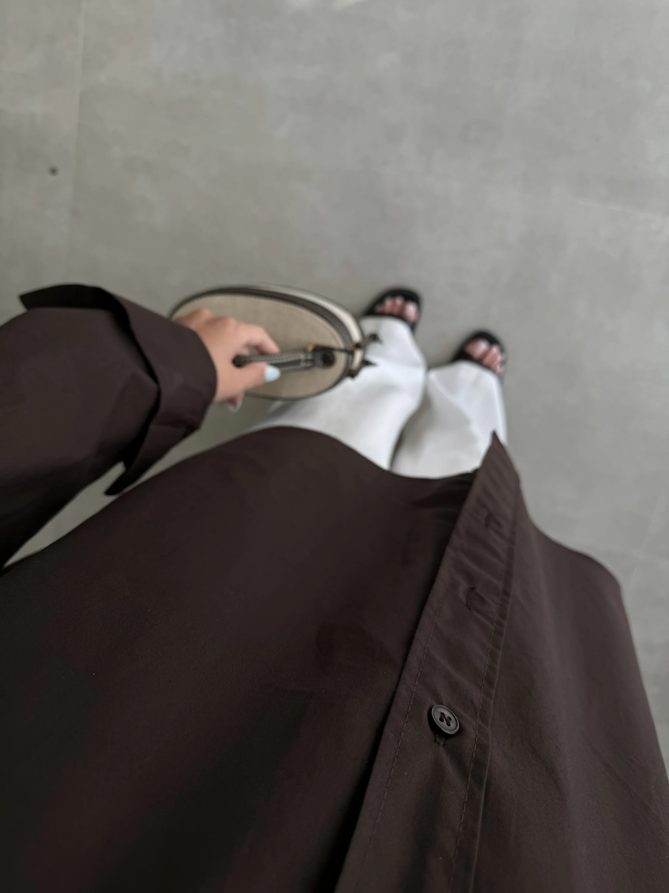 Yale Oversize Poplin Kahve Gömlek
