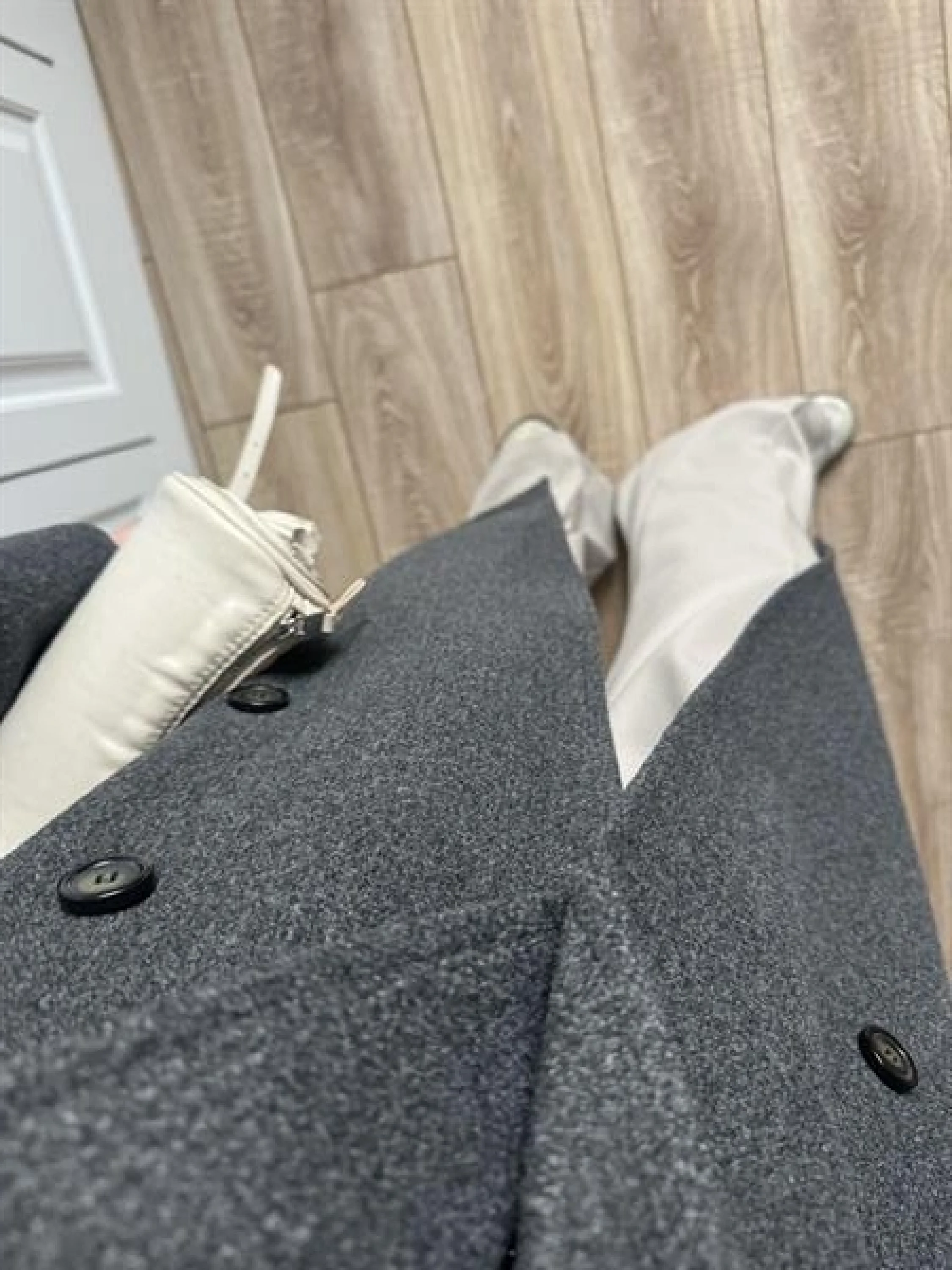 Zr Model Oversize Antrasit Kaşe Kaban