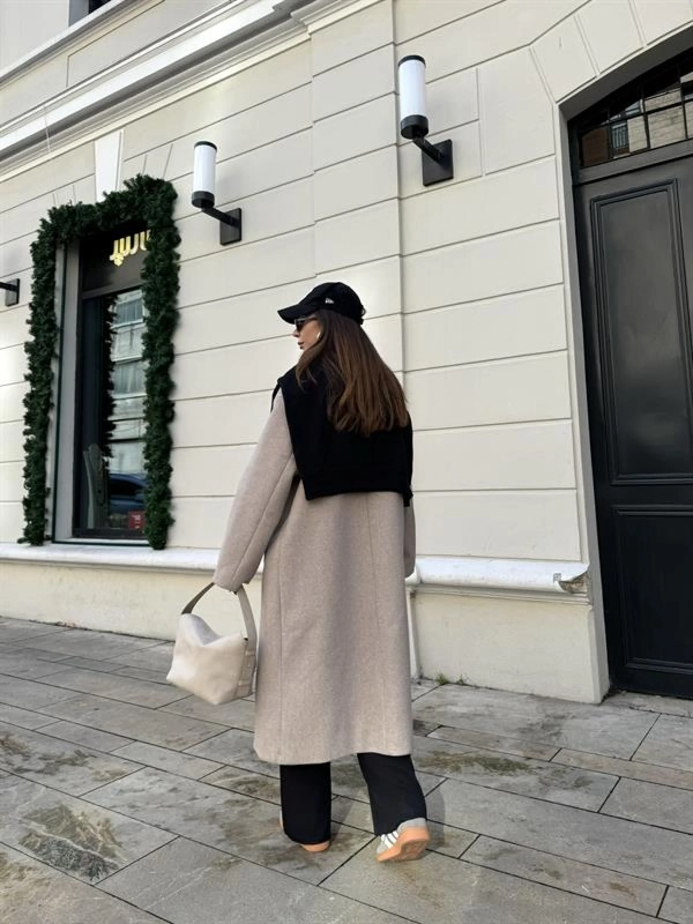 Zr Model Oversize Vizon Kaşe Kaban