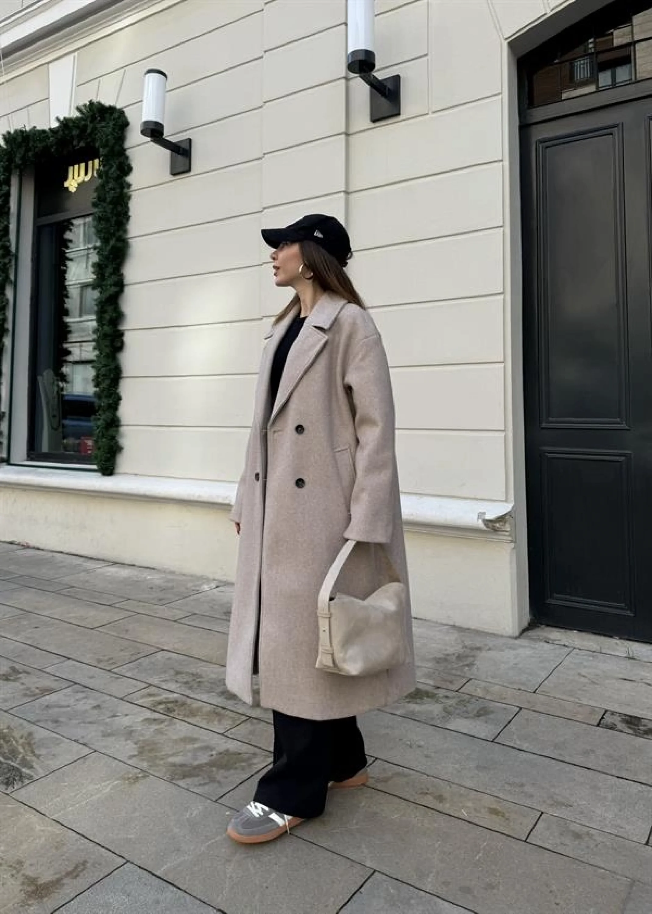 Zr Model Oversize Vizon Kaşe Kaban
