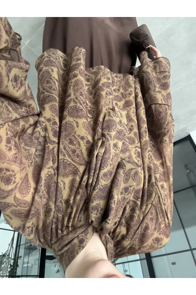 Rora Vintage Önü Bağlamalı Şifon Bluz