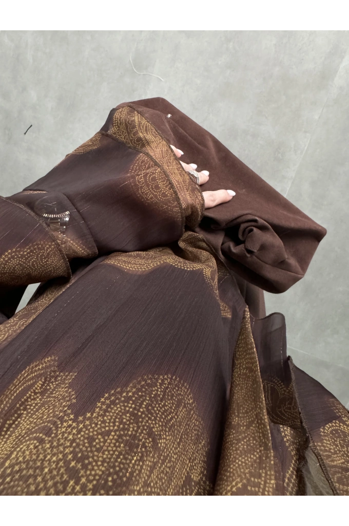 Boho Vintage Önü Bağlamalı Şifon Bluz