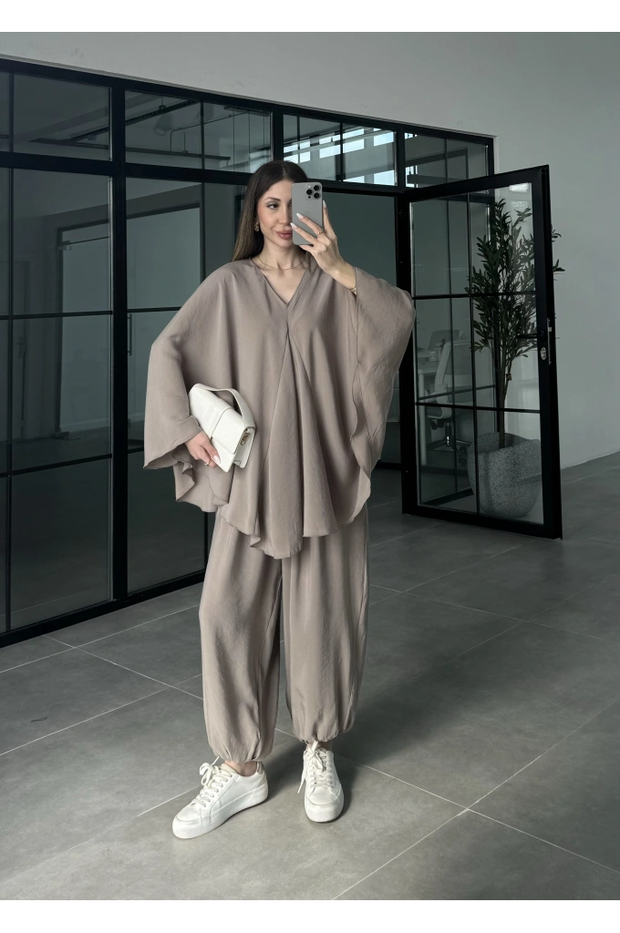 Vizon Salaş Bluz Şalvar Takım