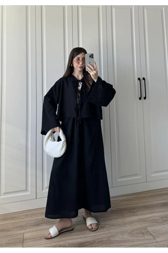 Angel Keten Siyah Etekli Takım