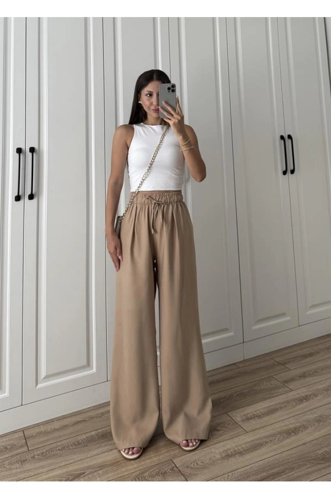 Dania Premium Cappuccino Tensel Palazzo Pantolon