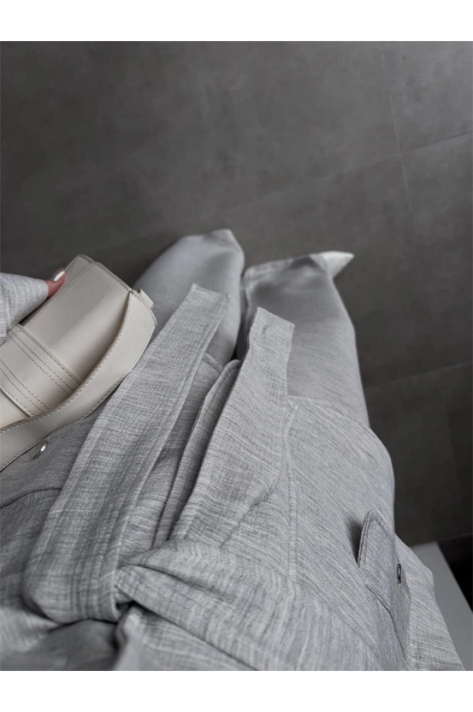 Gri Premium Ceket Pantolon Takım