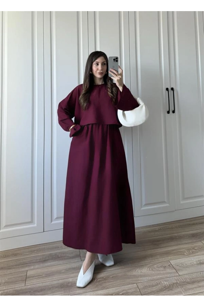 Hot Ham Keten Bordo Etekli Takım