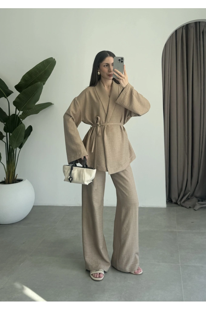 Keten Aerobin Vizon Kimono Takım