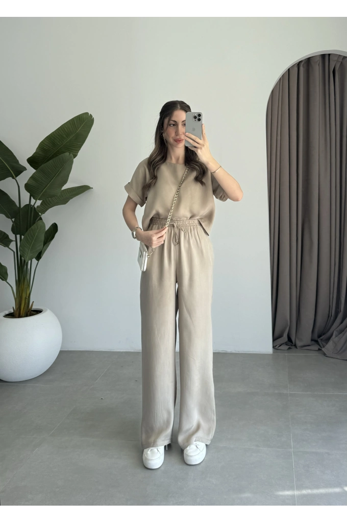 Lea Tensel Vizon Basic Bluz Takım