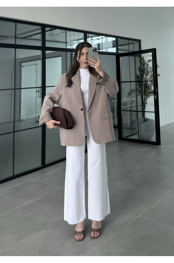 Perla Premium Tensel Vizon Ceket
