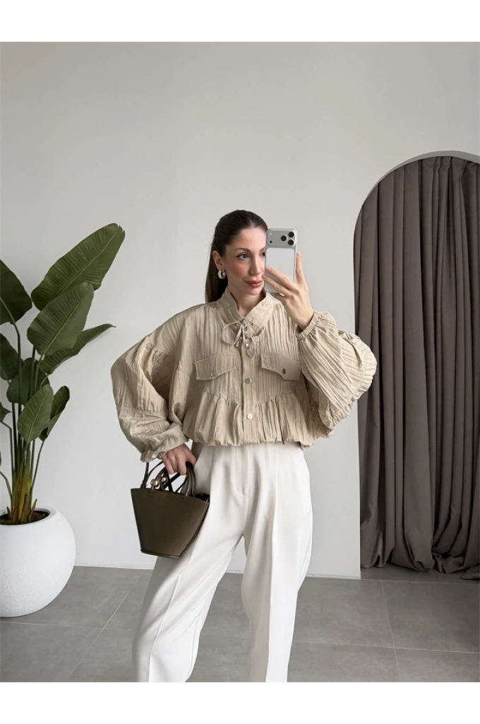 Premium Krinkıl Taş Ceket