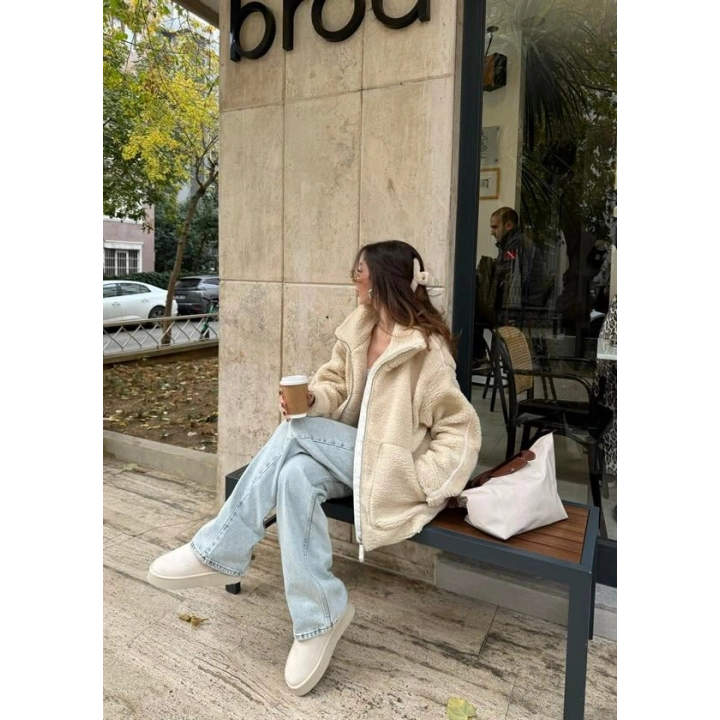 Açık Mavi Yüksekbel Palazzo Jean