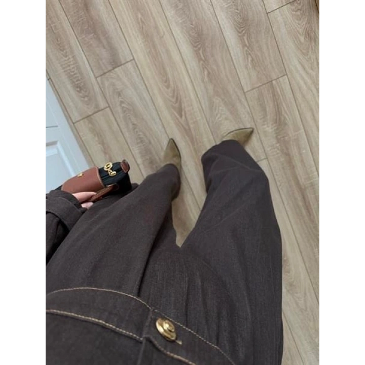 Anna Tasarım Premium İkili Kahve Kot Takım