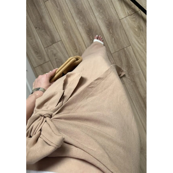 Anvelop Keten Uzun Taş Etek