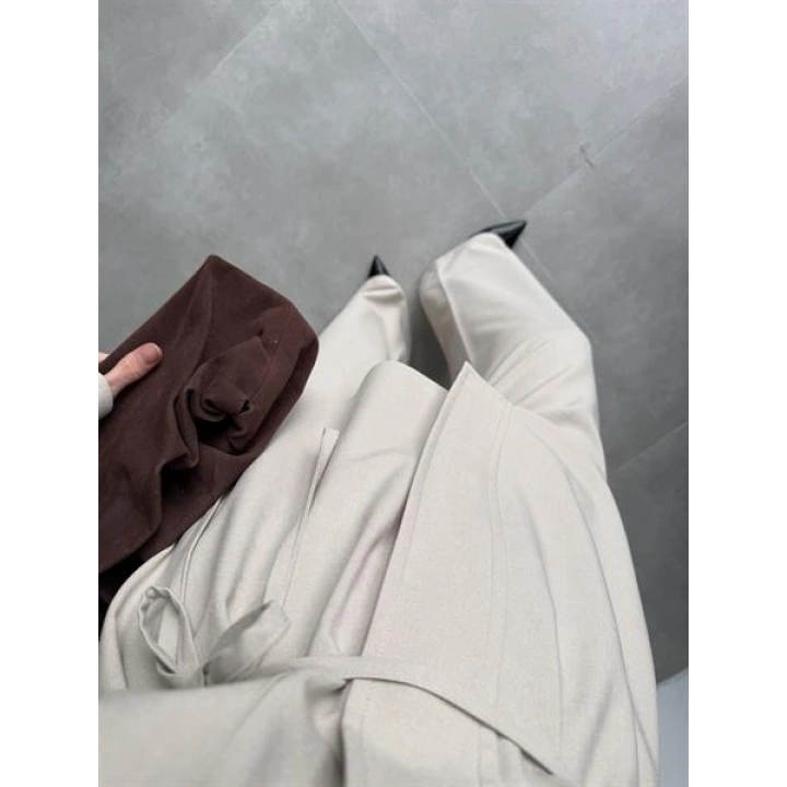 Cepli Premium Kuşaklı Taş Gömlek Takım