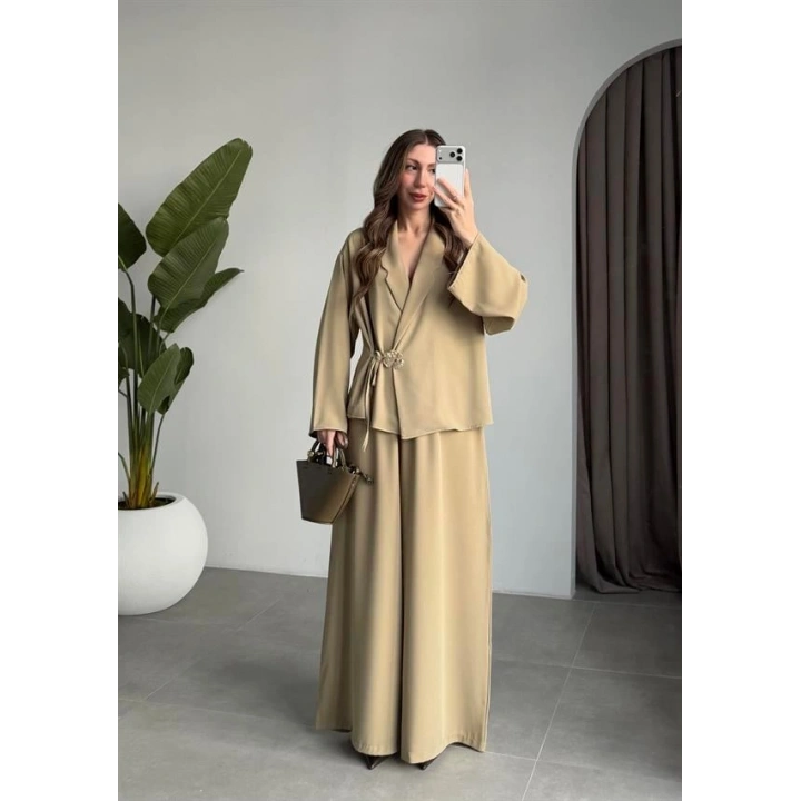 Çıkarılabilir Yonca Detaylı Mint Yeşili Takım