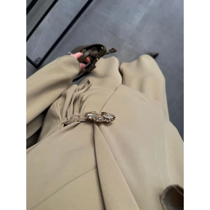 Çıkarılabilir Yonca Detaylı Mint Yeşili Takım