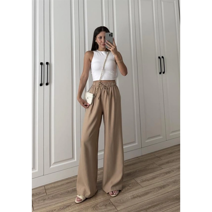 Dania Premium Cappuccino Tensel Palazzo Pantolon