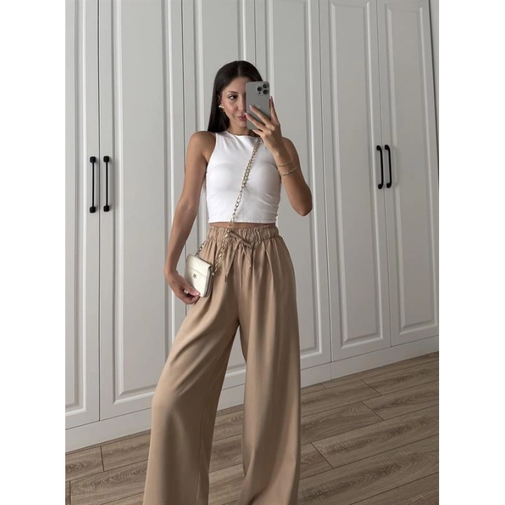 Dania Premium Cappuccino Tensel Palazzo Pantolon
