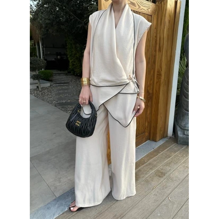 Dora Kruvaze Modal Bej Takım