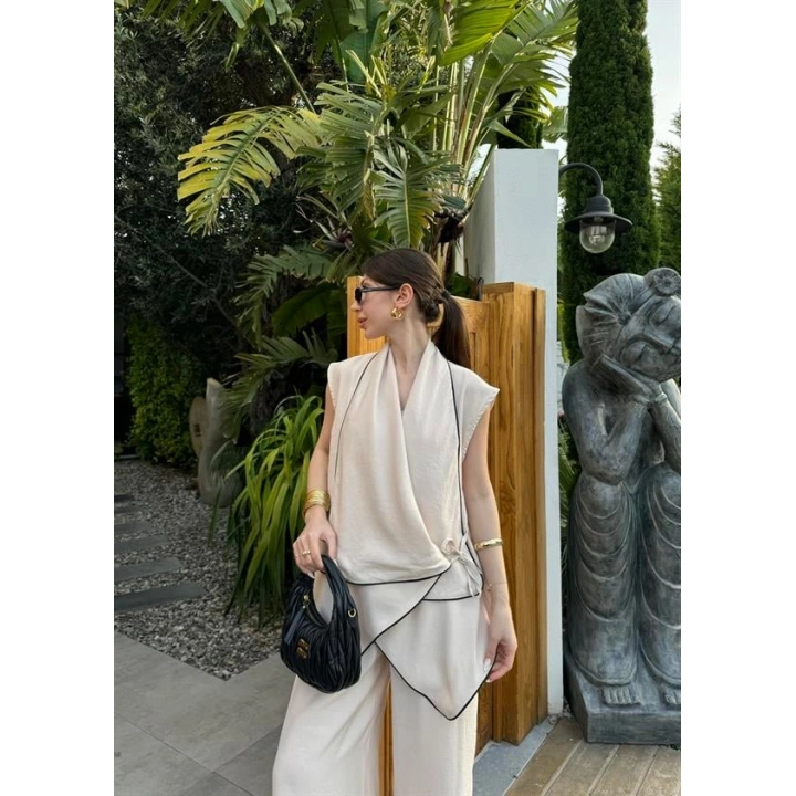 Dora Kruvaze Modal Bej Takım