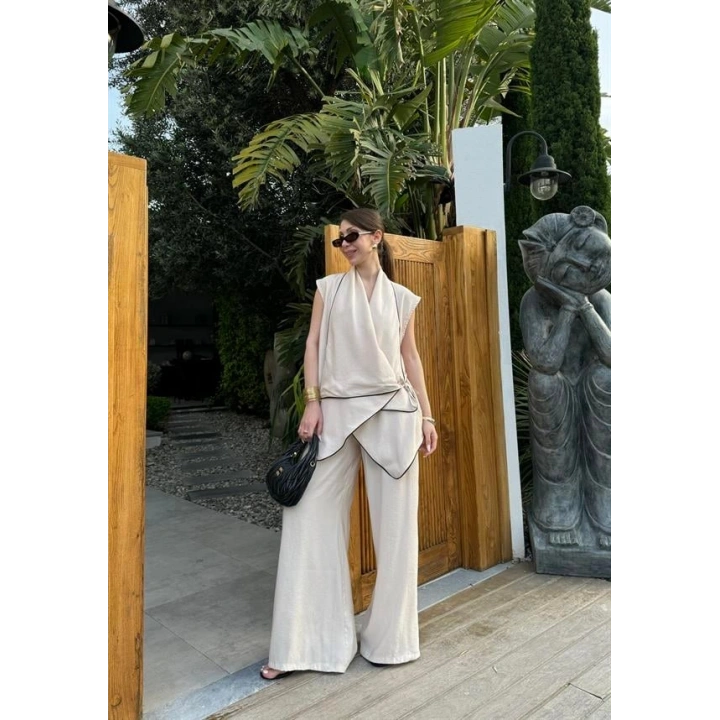 Dora Kruvaze Modal Bej Takım