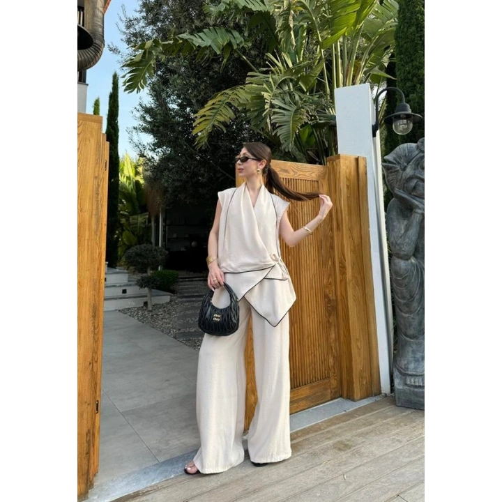 Dora Kruvaze Modal Bej Takım