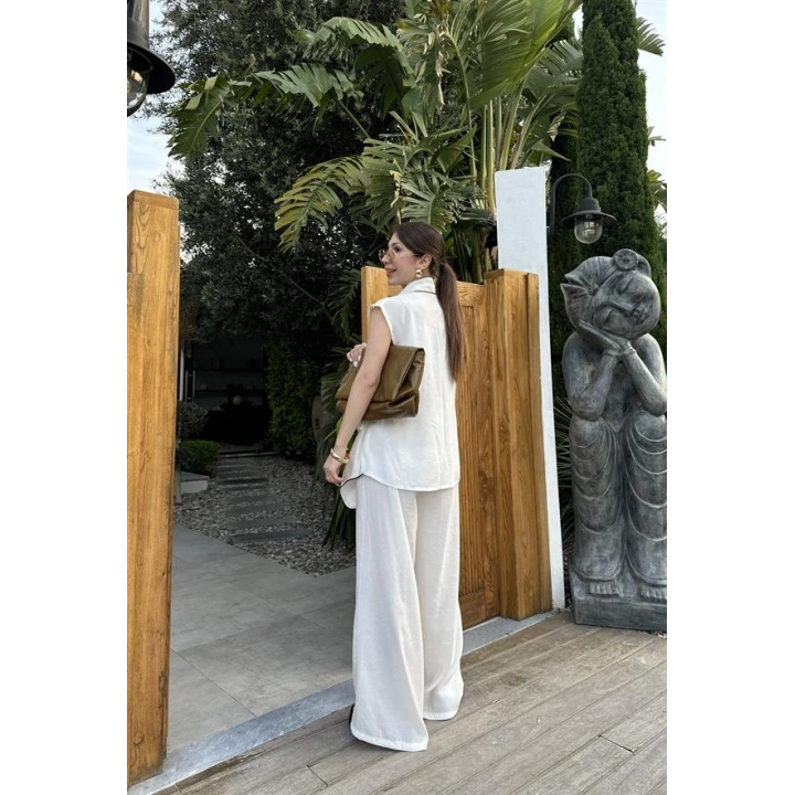 Dora Kruvaze Modal Beyaz Takım