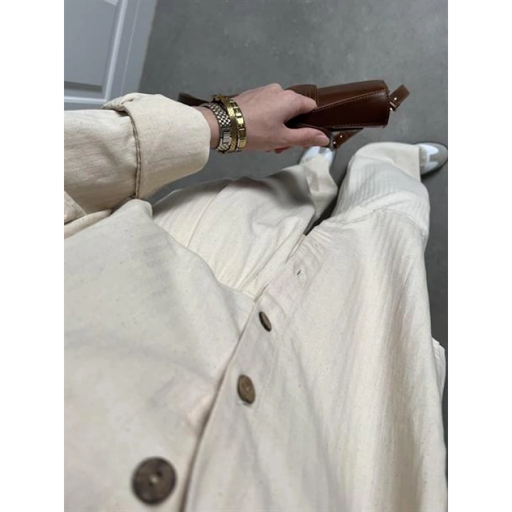 Gabardin Taş Palazzo Pantolon