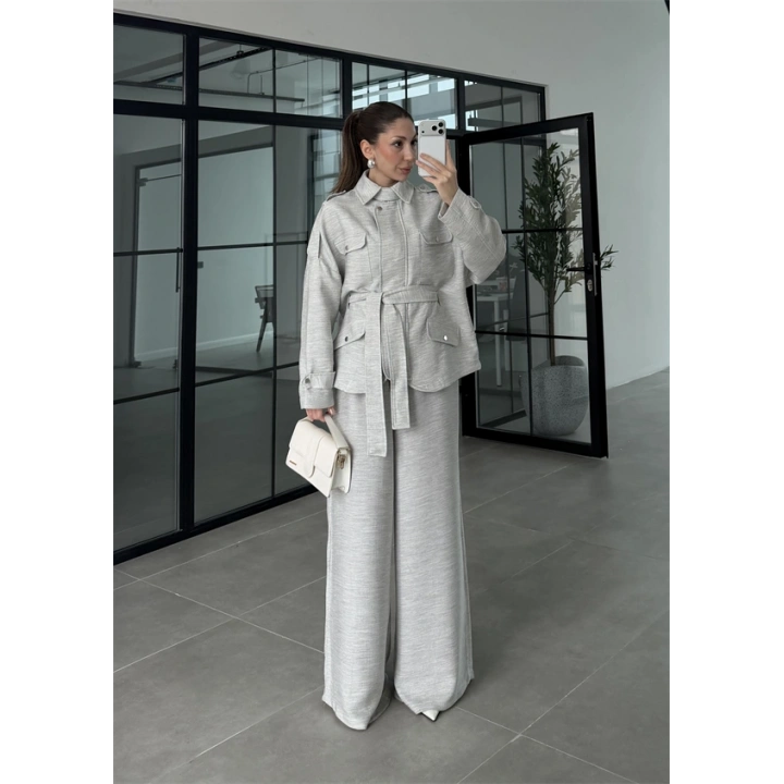 Gri Premium Ceket Pantolon Takım