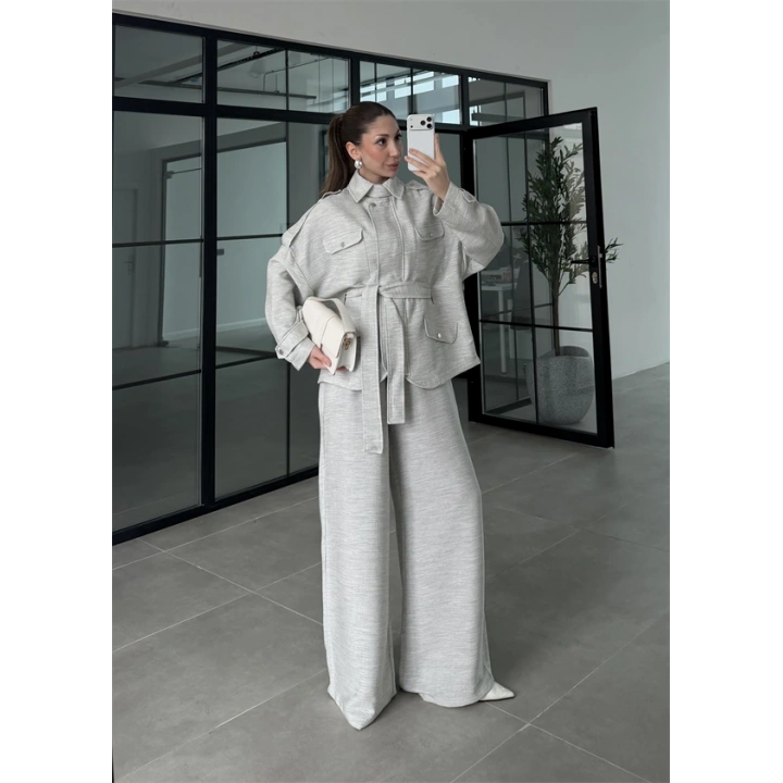 Gri Premium Ceket Pantolon Takım