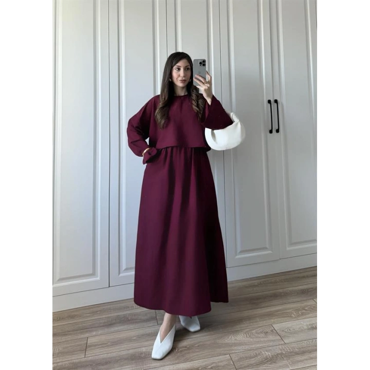 Hot Ham Keten Bordo Etekli Takım